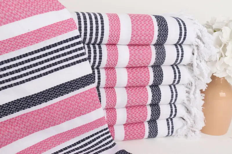 70x36 Cotton Striped Towel, Bridal Shower Favors, Sand-resistant towel, Best Friend Gift Ideas, Custom Wedding Gifts, Peshtemal Towel USA - 1