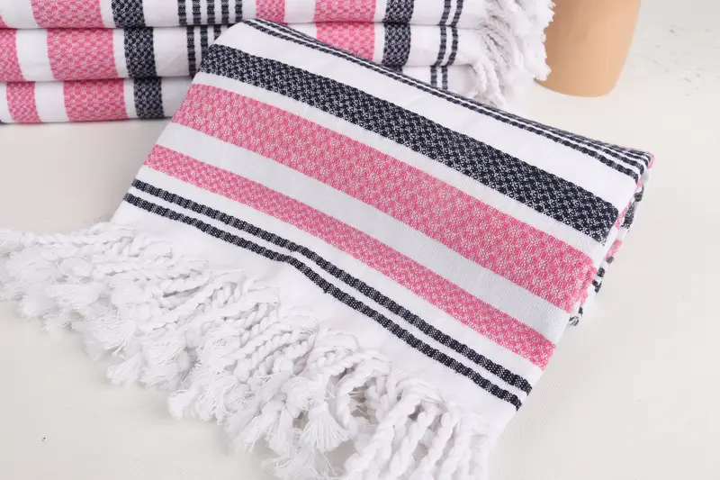 70x36 Cotton Striped Towel, Bridal Shower Favors, Sand-resistant towel, Best Friend Gift Ideas, Custom Wedding Gifts, Peshtemal Towel USA - 4