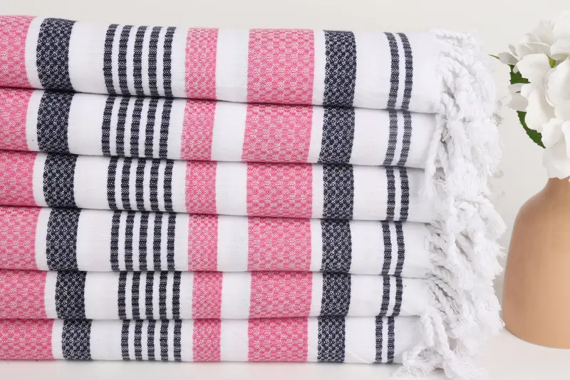 70x36 Cotton Striped Towel, Bridal Shower Favors, Sand-resistant towel, Best Friend Gift Ideas, Custom Wedding Gifts, Peshtemal Towel USA - 3