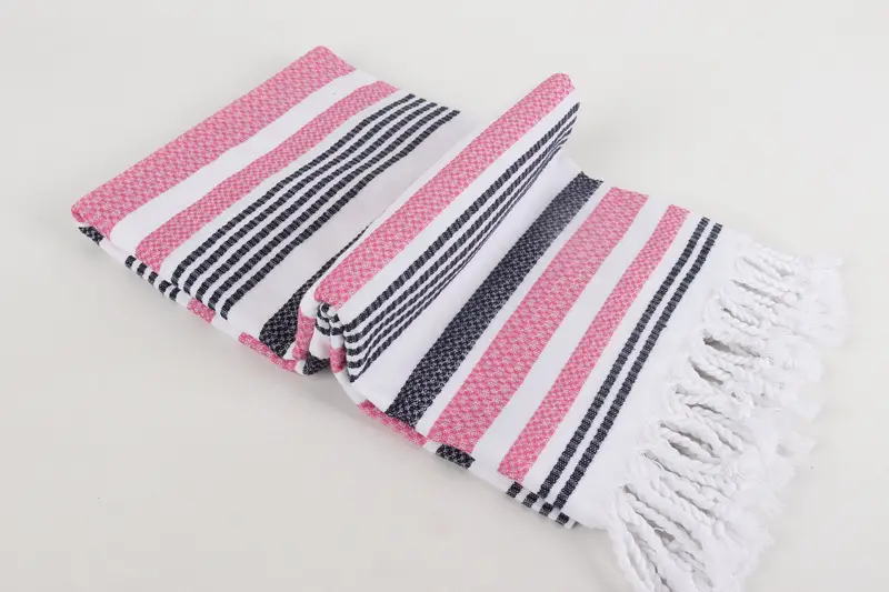 70x36 Cotton Striped Towel, Bridal Shower Favors, Sand-resistant towel, Best Friend Gift Ideas, Custom Wedding Gifts, Peshtemal Towel USA - 6