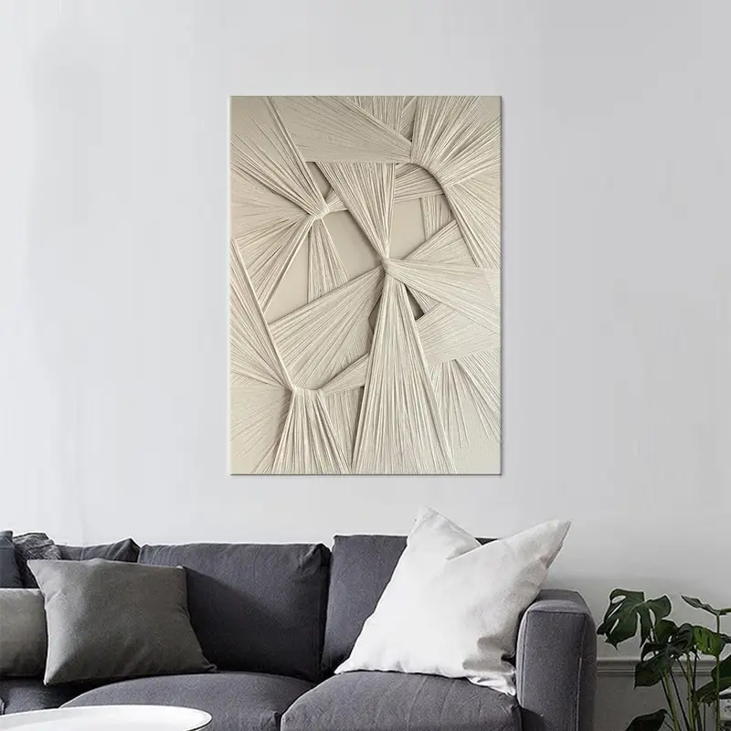 Kumaşlar tuval sanatı, soyut duvar sanatı, moda duvar dekor, minimal tuval sanatı, 3d kumaş desen sanatı, modern duvar sanatı, tuval sanat dekor - 3