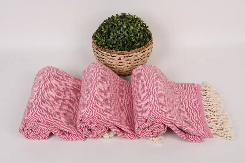Personalized Bridesmaid Gift, Monogram Turkish Towel, Friends Beach Towel, Scarf Towel, 70x40 Cotton Diamond Towel, Home Gift, Travel towel - 8