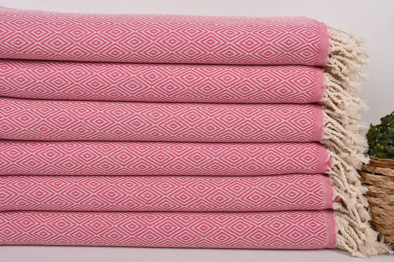 Personalized Bridesmaid Gift, Monogram Turkish Towel, Friends Beach Towel, Scarf Towel, 70x40 Cotton Diamond Towel, Home Gift, Travel towel - 2
