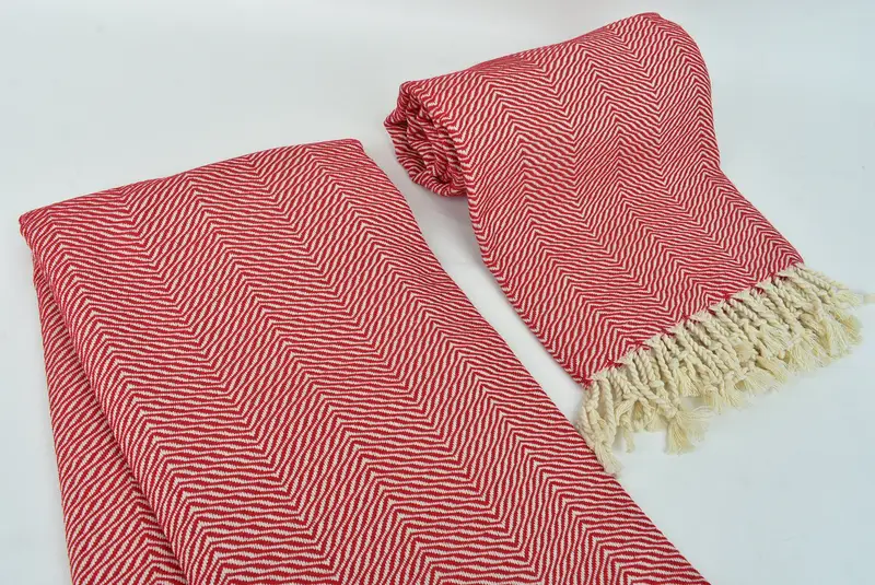 Lightweight quick-dry peshtemal towel for travel, Bachelorette Gifts, 70x40 Cotton Chevron Towel, Handmade Gift, Valentines Gift, Bridesmaid Gift - 7
