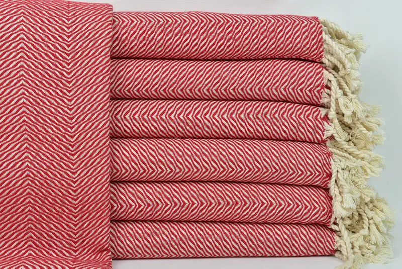 Lightweight quick-dry peshtemal towel for travel, Bachelorette Gifts, 70x40 Cotton Chevron Towel, Handmade Gift, Valentines Gift, Bridesmaid Gift - 1
