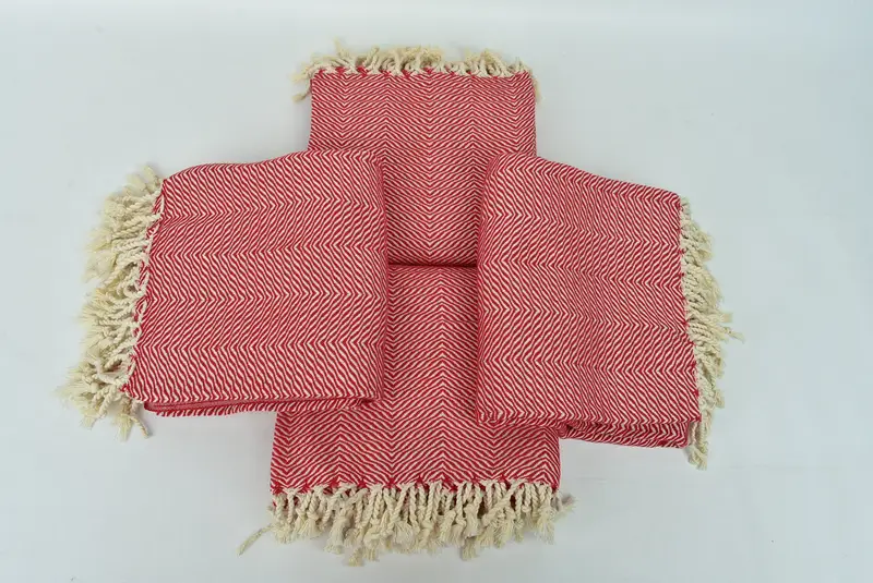 Lightweight quick-dry peshtemal towel for travel, Bachelorette Gifts, 70x40 Cotton Chevron Towel, Handmade Gift, Valentines Gift, Bridesmaid Gift - 6