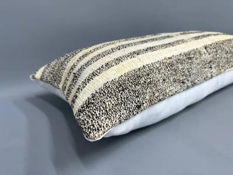 Patio Cushion Cover, Pillow, Office Chair Cushion Case, 16x36 Brown Pillow Sham, Gift Pillow, Vintage Kilim Throw Pillow, Boho Pillow Sham Cover - 6