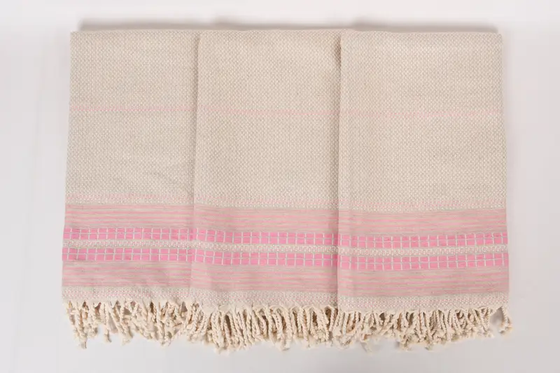 Spa Towel, 68x40 Linen Striped Towel, Valentines Gift, Personalized Bridesmaid Gift, Girls Weekend Getaways Gifts, Gift For Her, Large Turkish Towel - 7
