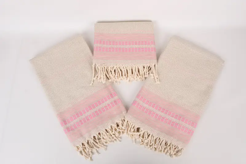 Spa Towel, 68x40 Linen Striped Towel, Valentines Gift, Personalized Bridesmaid Gift, Girls Weekend Getaways Gifts, Gift For Her, Large Turkish Towel - 6