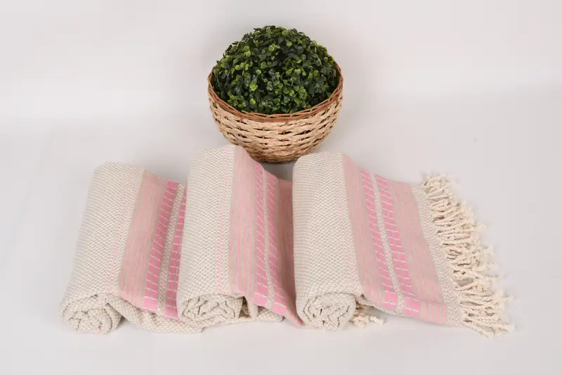 Spa Towel, 68x40 Linen Striped Towel, Valentines Gift, Personalized Bridesmaid Gift, Girls Weekend Getaways Gifts, Gift For Her, Large Turkish Towel - 8