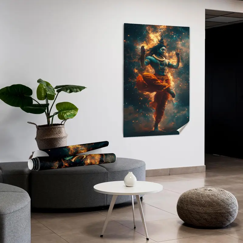 Kutsal Şiva Kanvası: Manevi Ortam için İlahi Baskı