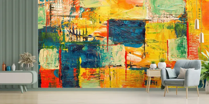 Papel pintado estampado azul marino de moda: decoración moderna y lujosa para el hogar