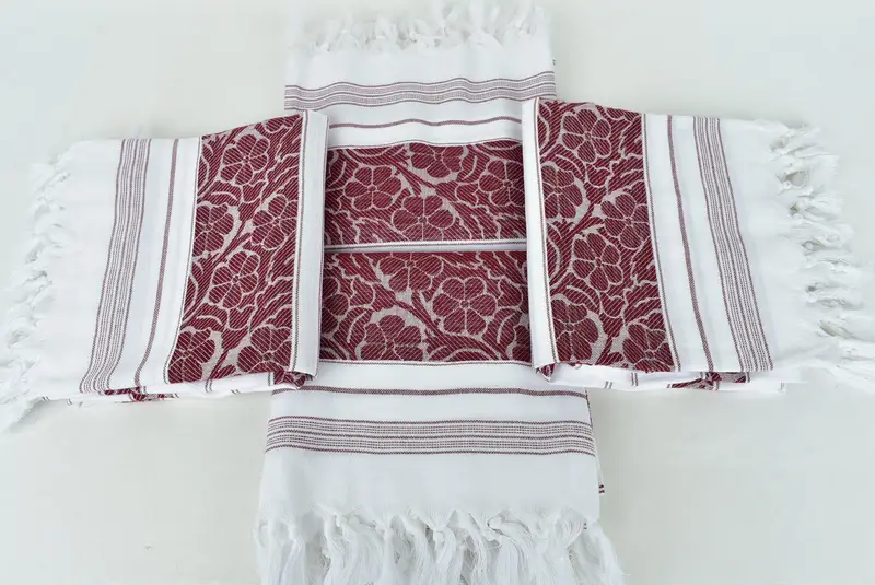 Home Decor Towel, 70x40 Cotton Daisy Design Towel, Lightweight Turkish towel, Spa Towel, Soft and absorbent Turkish towel, Custom Towel, Thin towel - 6
