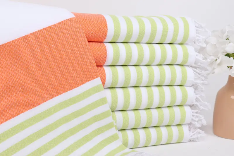 Custom Wedding Gifts, Personalized Home Gift Wedding, Turkish Towel USA, Scarf Towel, Unique Gift, 70x40 Cotton Striped Towel, Bridal Shower Gift - 1