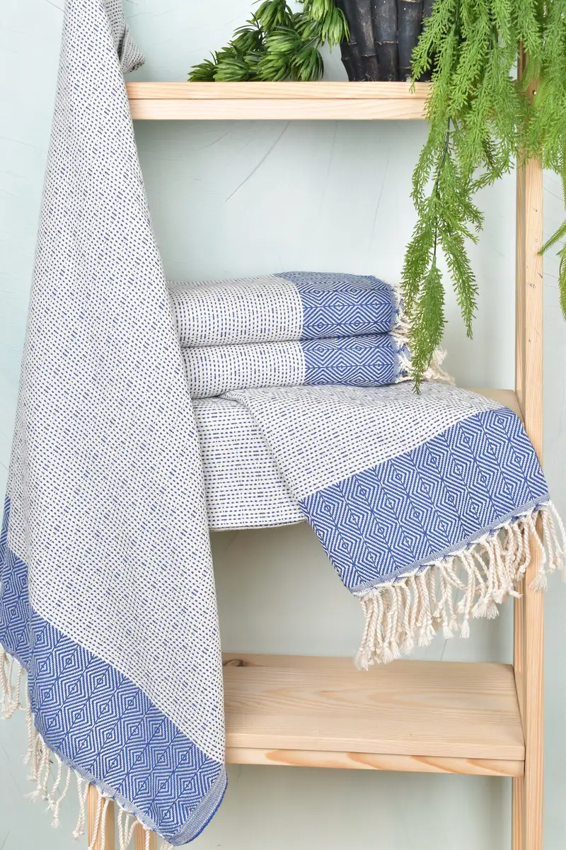 70x40 Cotton Diamond Towel, Bridal Shower Gift, Monogrammed Beach Towel, Bachelor Bachelorette Party Favors, Turkish Beach Towel Bulk, Baby Boy Gift - 6