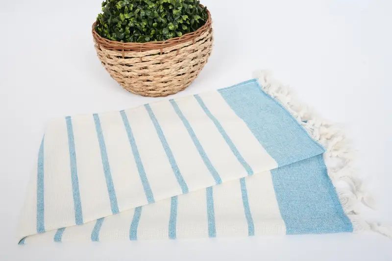 36x18 Baumwollgestreiftes Handtuch, Brautjungferngeschenke, Strandthema Junggesellenparty, türkisches Geschirrtuch, Brautjungfern -Geschenktuch, Monogramm Küchentuch - 4