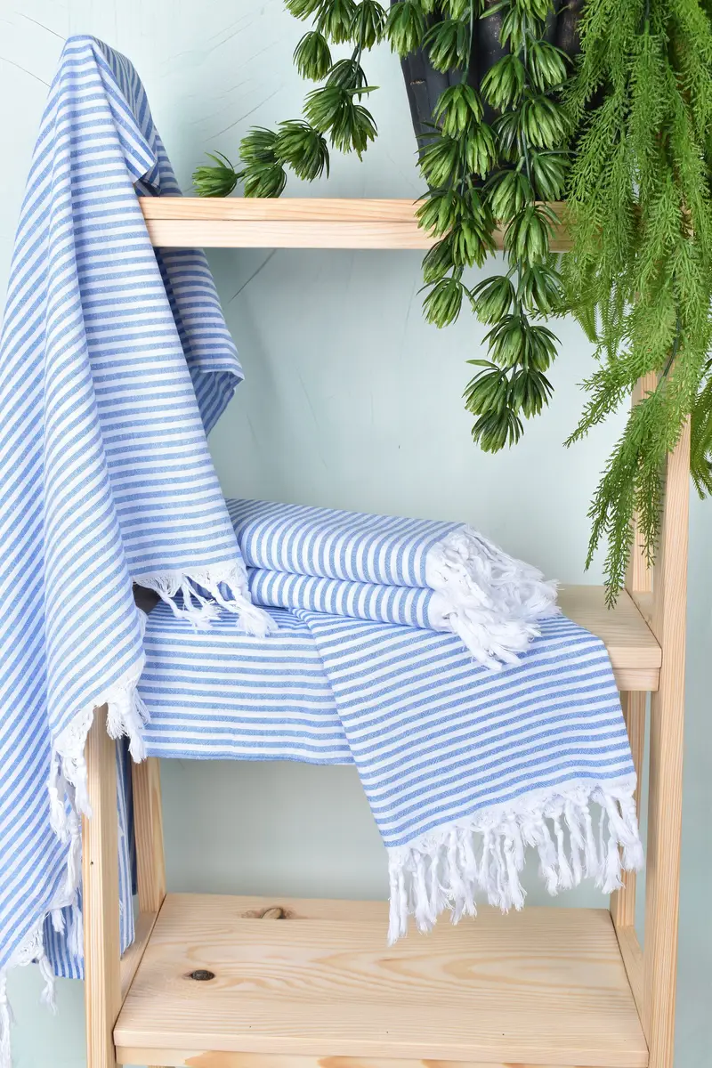 68x36 Cotton Striped Towel, Quick-dry towel, Turkish Bath Towel Set, Spa Towel, Personalized Bridesmaid Gift, Bridesmaid Proposal Gift, Bath towel - 6
