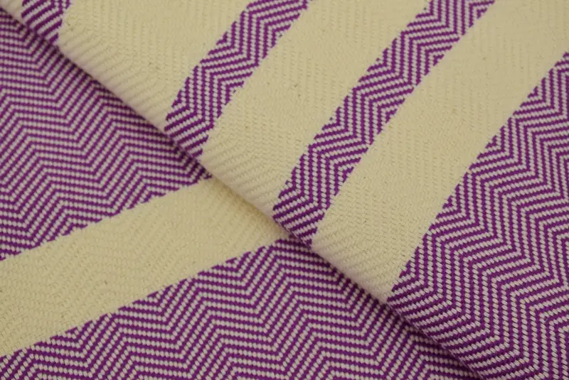Wedding Hand Made Gift, Throw Blanket for Bed, Tablecloth, Organic Beach Blanket, Monogram Blanket, 96x80 Cotton Herringbone Towel, Bedspread - 5