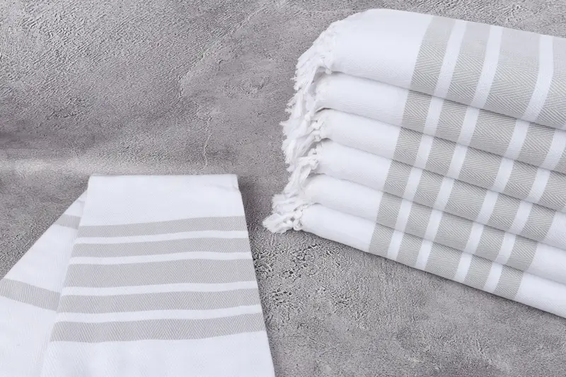 Monogram Turkish Towel, Personalized Gift, 70x40 Cotton Herringbone Towel, Organic Towel, Bachelorette Party Gifts, Bachelorette Party Favors Beach - 2