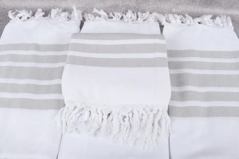 Monogram Turkish Towel, Personalized Gift, 70x40 Cotton Herringbone Towel, Organic Towel, Bachelorette Party Gifts, Bachelorette Party Favors Beach - 4