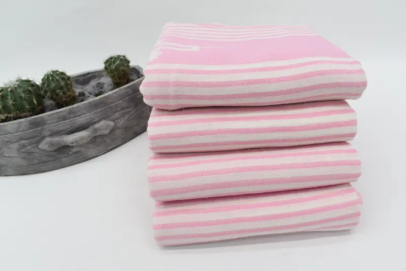 Spa Towel, Wedding Gift, Towel With Name, Gift Boxes Towel, 70x36 Cotton Striped Towel, Oversized Beach Towel, Hammam towel, Absorbent Turkish towel - 7