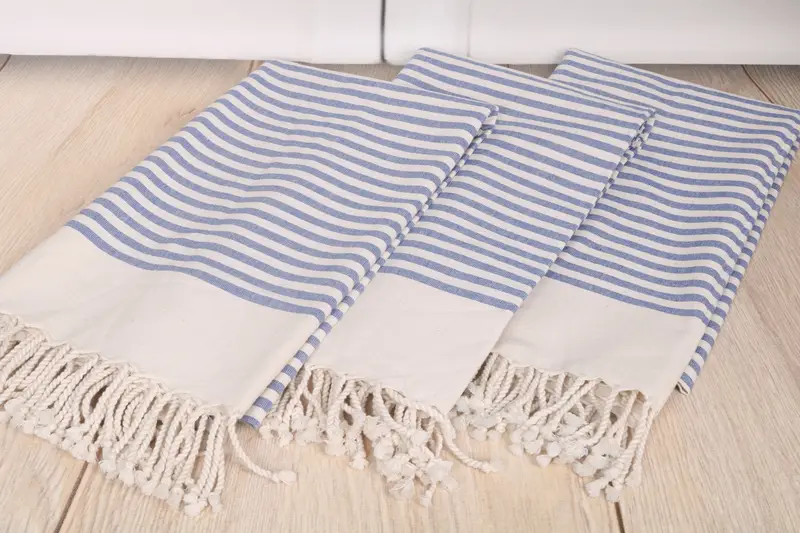 Regalo de San Valentín, toalla de playa turca, toalla de playa grande personalizada, toalla a rayas de algodón de 70x40, regalo de despedida de soltera, toalla de playa a granel - 6