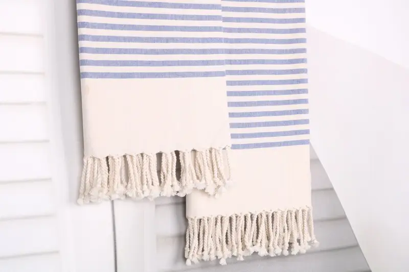 Regalo de San Valentín, toalla de playa turca, toalla de playa grande personalizada, toalla a rayas de algodón de 70x40, regalo de despedida de soltera, toalla de playa a granel - 8