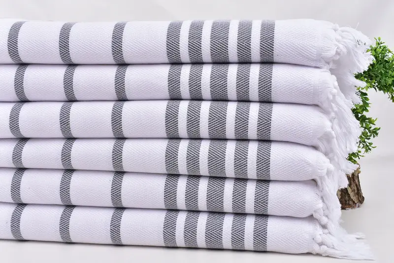 Mutfak havlu, düğün iyilikleri, özel düğün hediyeleri, el yapımı hediye, özel el havlu, nişan hediyesi, onun için hediye, 36x24 pamuklu balıksırtı havlu - 3