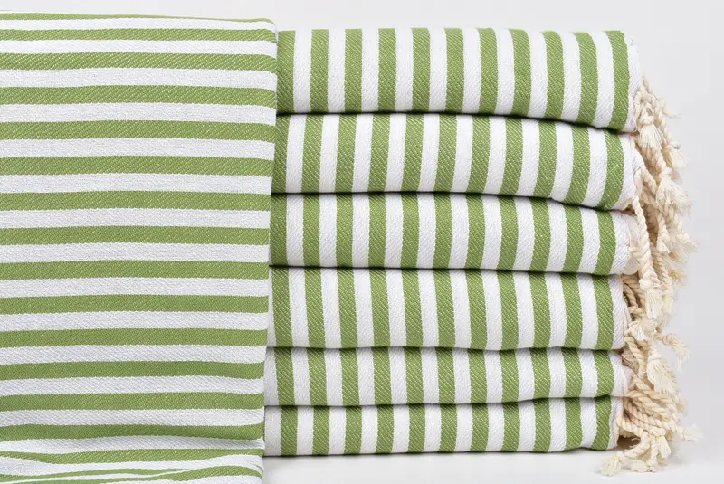 Turkish Bath Towel Set, Handmade Gift, Bridesmaid Gift, 70x40 Cotton Striped Towel, Spa Gift, Personalized Gifts, Turkish Towel Beach Towel - 1
