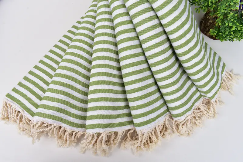 Turkish Bath Towel Set, Handmade Gift, Bridesmaid Gift, 70x40 Cotton Striped Towel, Spa Gift, Personalized Gifts, Turkish Towel Beach Towel - 4