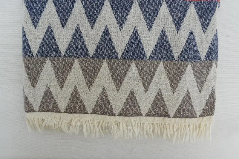 Travel towel, Wedding Gifts Towel, Turkish Towel Set, Bachelorette Party Gifts Bridesmaids, 70x40 Cotton Zigzag Design Towel, Employee Gifts - 5