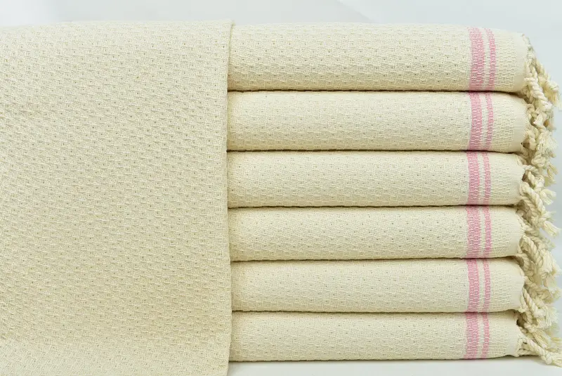 Gelin duş iyilikleri, yaz havlu, monogramlı el havlu, 38x18 pamuklu çizgili havlu, banyo havlu, doğum günü hediyesi, kişiselleştirilmiş hediyeler - 1