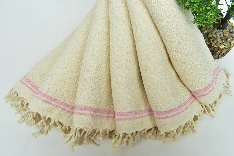 Gelin duş iyilikleri, yaz havlu, monogramlı el havlu, 38x18 pamuklu çizgili havlu, banyo havlu, doğum günü hediyesi, kişiselleştirilmiş hediyeler - 4