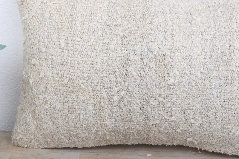 12x20 White Pillow Case, Vintage Pillow, Cushion Cover, Gift Pillow, Aesthetic Pillow, Couch Cushion Case, Boho Pillow - 3