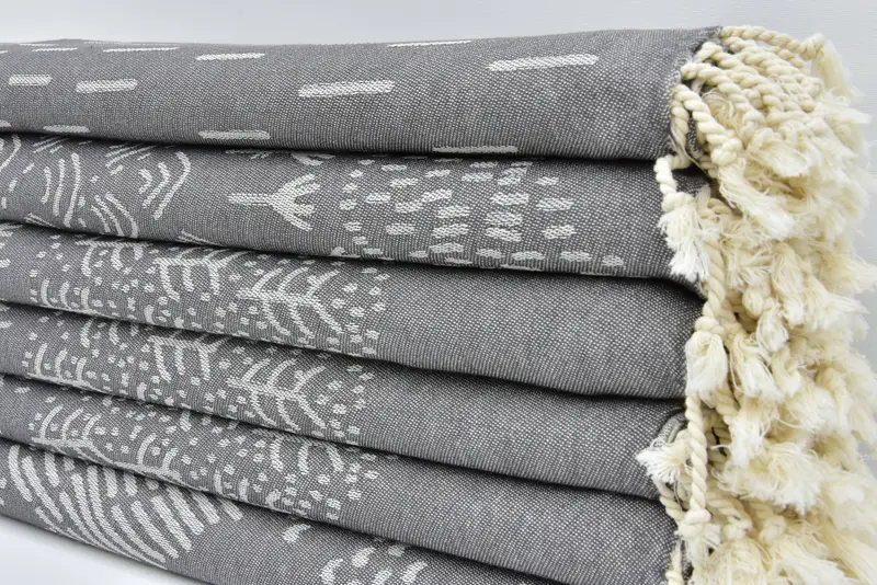 68x40 Cotton Mountain Design Towel, Fouta towel, Large Turkish Towel, Bridal Shower Gifts, Monogram Turkish Bath Towel, Personalized Gift - 5