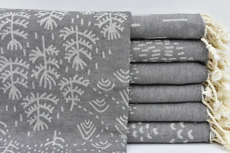 68x40 Cotton Mountain Design Towel, Fouta towel, Large Turkish Towel, Bridal Shower Gifts, Monogram Turkish Bath Towel, Personalized Gift - 2