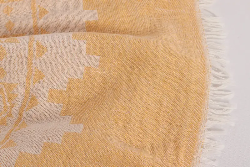 Turkish Blanket, 92x80 Cotton Kilim Towel, Family Gift Basket, Beach Wedding Favor, Housewarming Gift, Personalized Gift For Him, Throw Blanket - 8