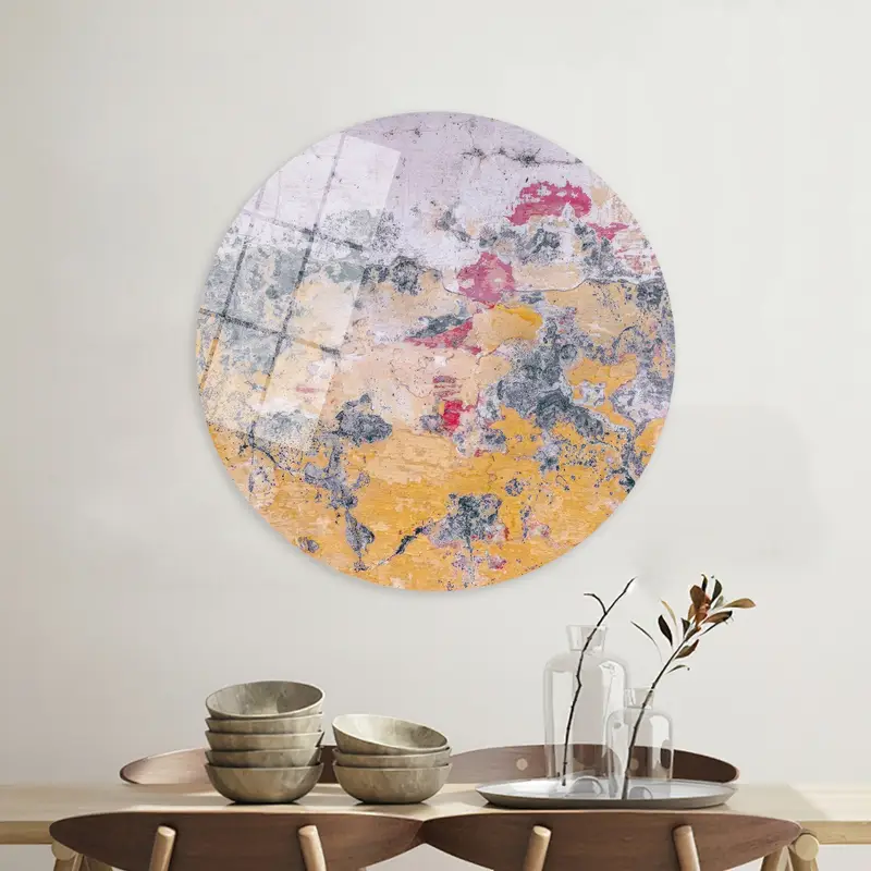 Vintage Plaster Abstract Loft Canvas - Elegant Farmhouse Decor