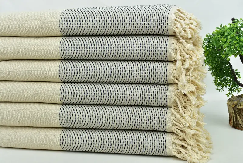 Valentines Day Gift For Her, Wedding Gift For Bride, 70x40 Cotton Polka Dot Towel, Personalized Gift, Personalized Towel, Lightweight towel - 3
