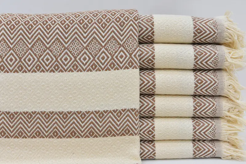 Turkish hand towel, Custom Name Towel, Monogram Beach Towel, Gift For Her, Wedding For Favor, Sand-Resistant Peshtemal, 70x40 Cotton Diamond Towel - 3