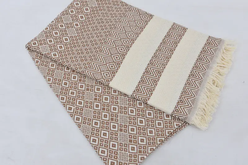 Turkish hand towel, Custom Name Towel, Monogram Beach Towel, Gift For Her, Wedding For Favor, Sand-Resistant Peshtemal, 70x40 Cotton Diamond Towel - 4