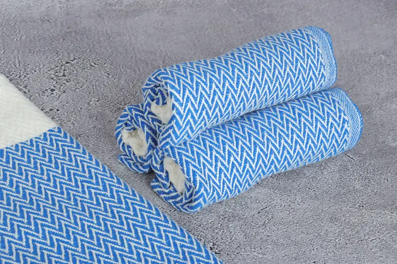 Summer Towel, 34x18 Cotton Zigzag Design Towel, Bridesmaid Gifts, Custom Hand Towel, Personalized Kitchen Towel, Bridesmaid Proposal Gift, Gym Towel - 8