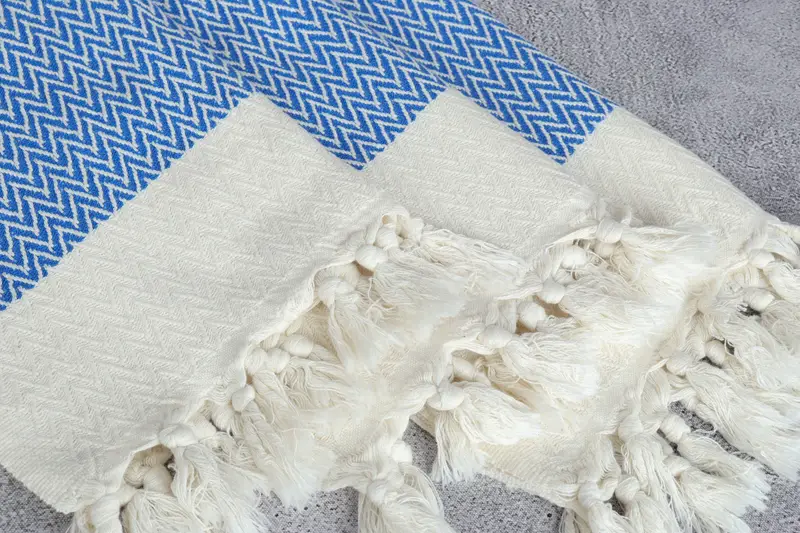 Summer Towel, 34x18 Cotton Zigzag Design Towel, Bridesmaid Gifts, Custom Hand Towel, Personalized Kitchen Towel, Bridesmaid Proposal Gift, Gym Towel - 5