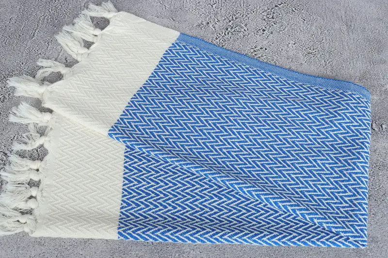 Summer Towel, 34x18 Cotton Zigzag Design Towel, Bridesmaid Gifts, Custom Hand Towel, Personalized Kitchen Towel, Bridesmaid Proposal Gift, Gym Towel - 6