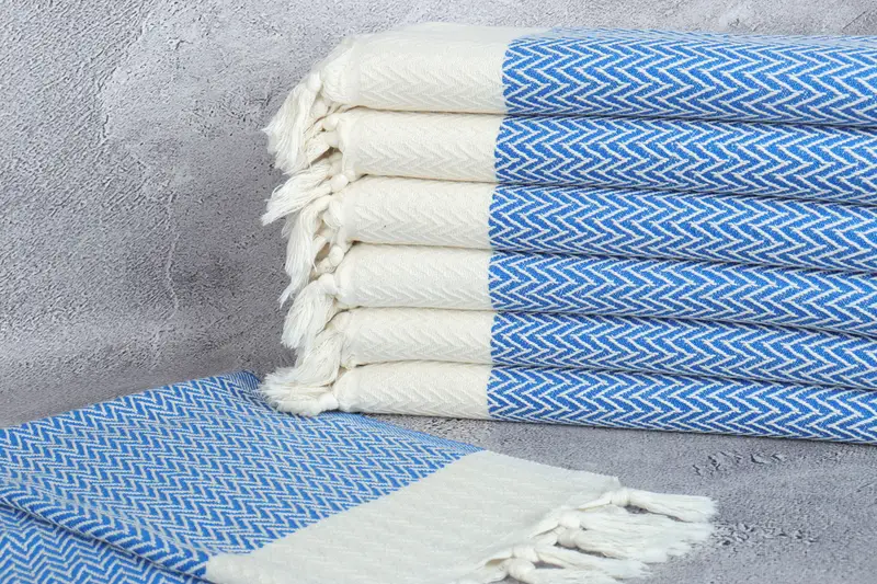 Summer Towel, 34x18 Cotton Zigzag Design Towel, Bridesmaid Gifts, Custom Hand Towel, Personalized Kitchen Towel, Bridesmaid Proposal Gift, Gym Towel - 2