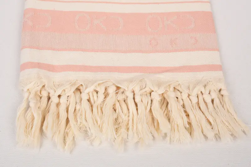 Thin towel, 70x40 Cotton Striped Towel, Bride Gift, Beach Towel Bulk, Lightweight quick-dry peshtemal towel for travel, Large Turkish Towel - 3