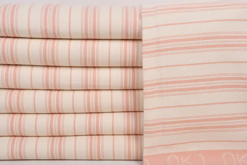 Thin towel, 70x40 Cotton Striped Towel, Bride Gift, Beach Towel Bulk, Lightweight quick-dry peshtemal towel for travel, Large Turkish Towel - 1