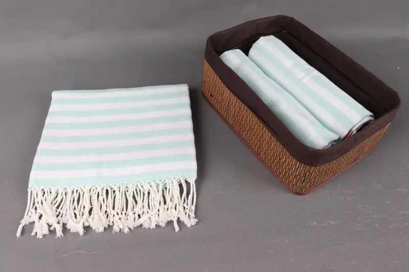 Turkish hand towel, Turkish bath towel for spa, Spa Gift Towel, Handmade Gift, Turkish bath towel, Maid Of Honor Gift, 70x40 Cotton Striped Towel - 5