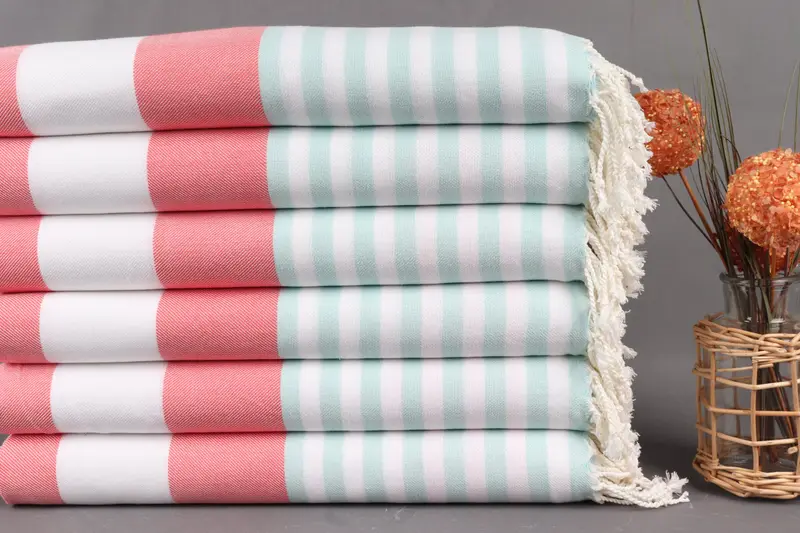Turkish hand towel, Turkish bath towel for spa, Spa Gift Towel, Handmade Gift, Turkish bath towel, Maid Of Honor Gift, 70x40 Cotton Striped Towel - 2