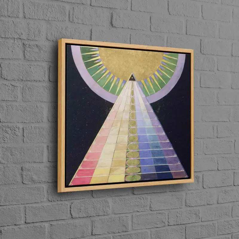 Zarif Hilma af Klint Kanvas Tablo: Modern Altarpiece Sanatı